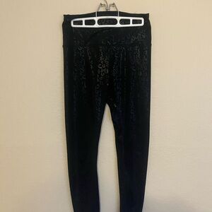 Women RBX Black Leopard cheetah Print Leggings sz small